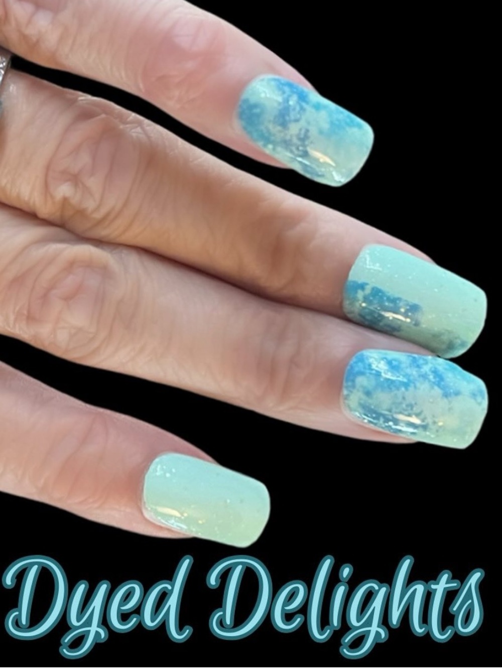 *Retired* Color Street: Dyed Delights | Mint Green Blue Pastel Spring Easter